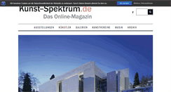 Desktop Screenshot of kunst-spektrum.de